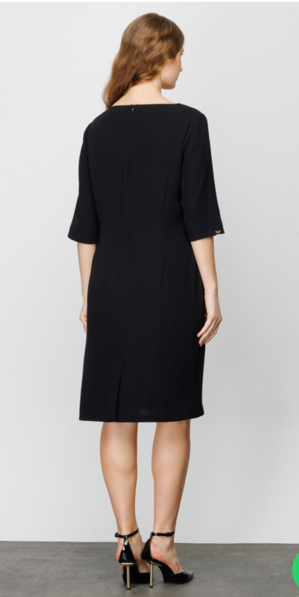 Circle Neck Dress (Black/Green/Blue colors)