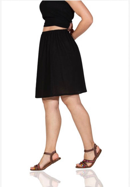 Cotton Mini Slip (White/Off White)