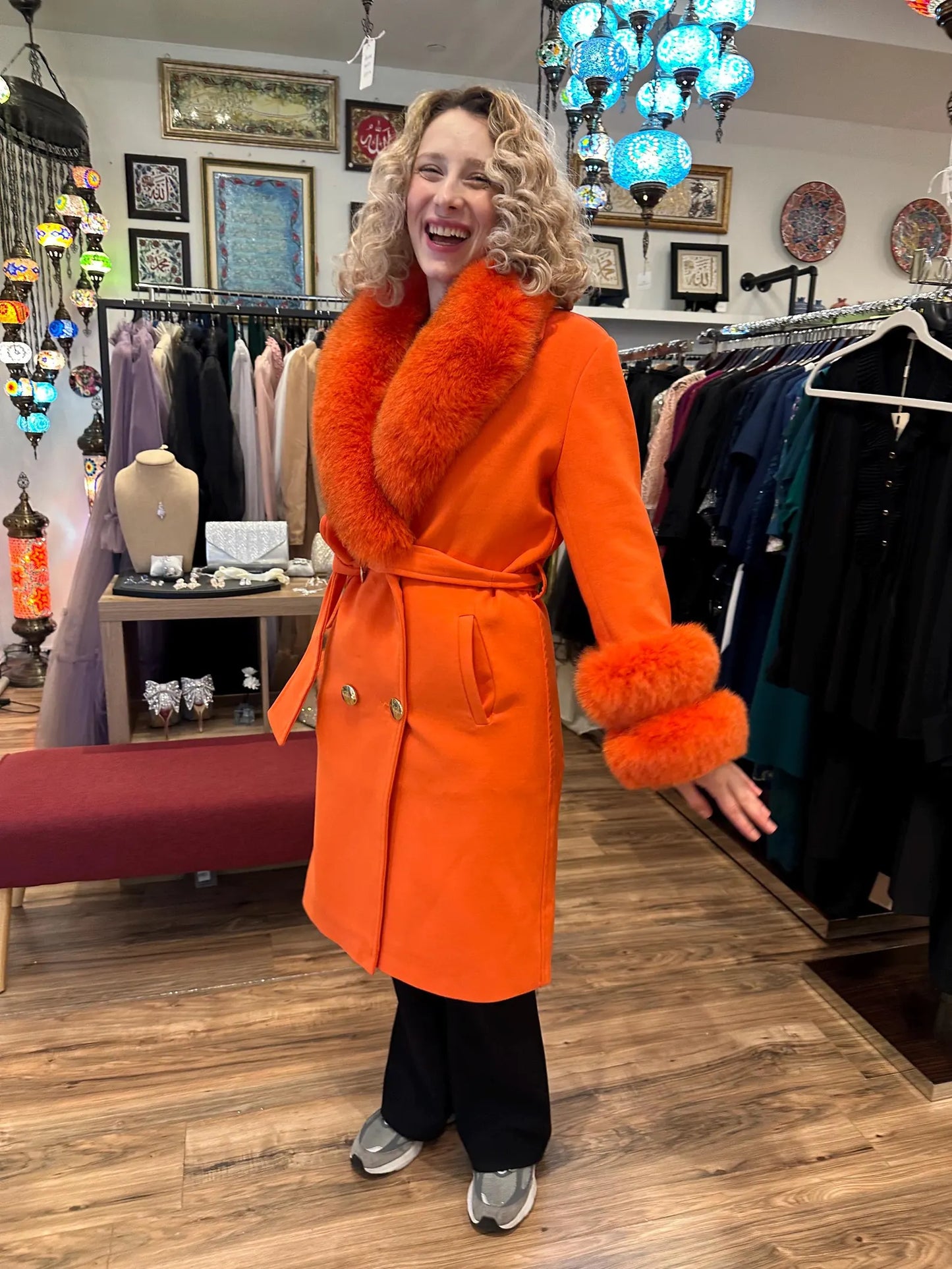 Cashmere Fur Coat