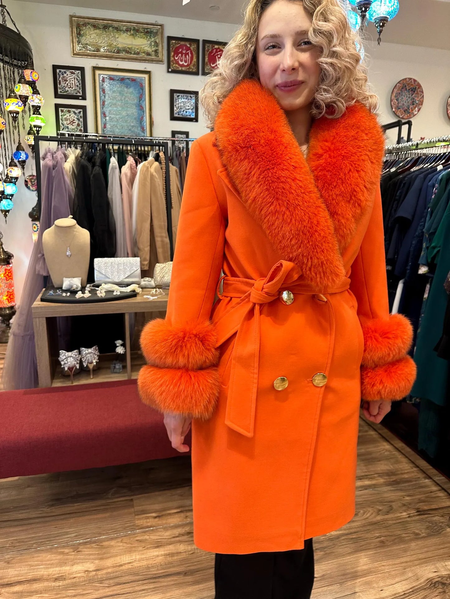 Cashmere Fur Coat