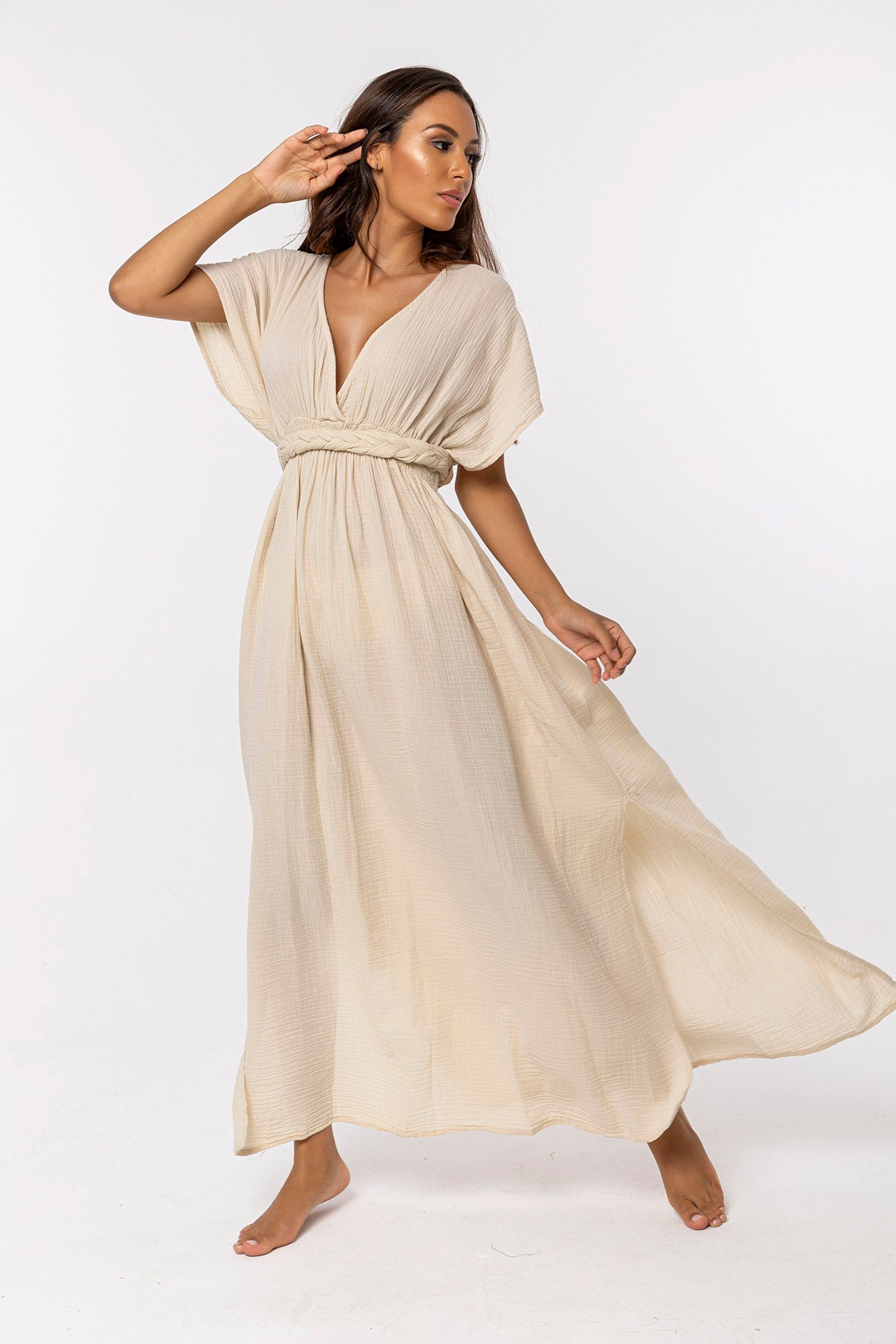 Orgu Cotton Long Dress