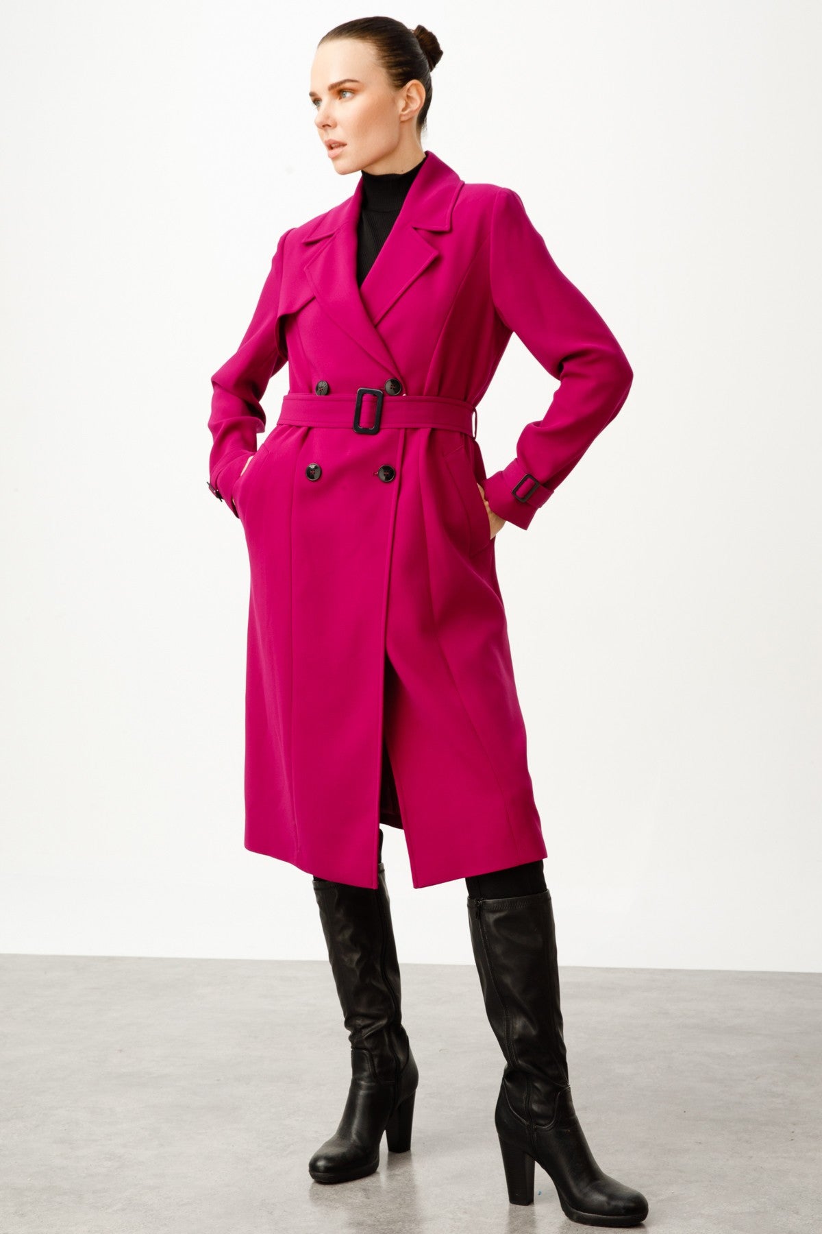 Fushia Trenchcoat