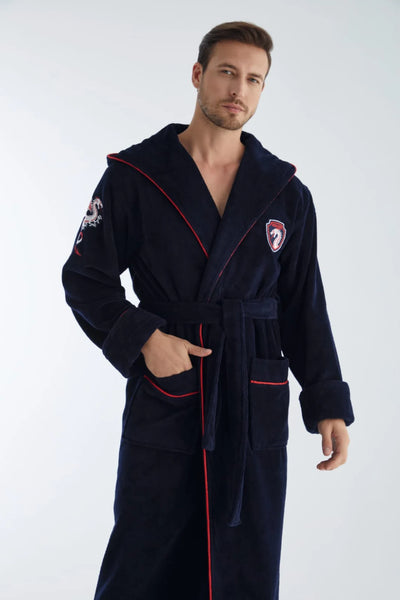 Dragon Navy Men Robe