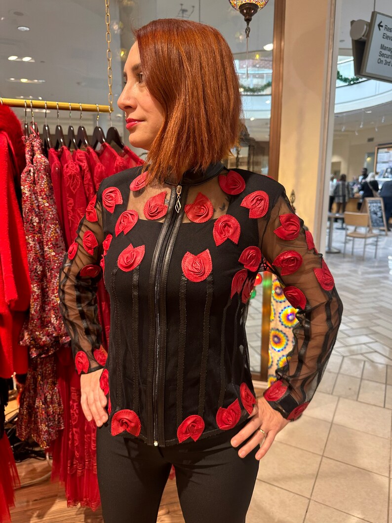 Rose Leather Jacket