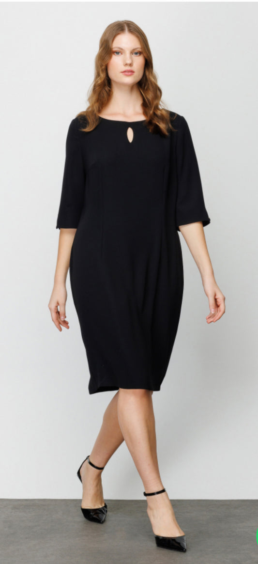 Circle Neck Dress (Black/Green/Blue colors)