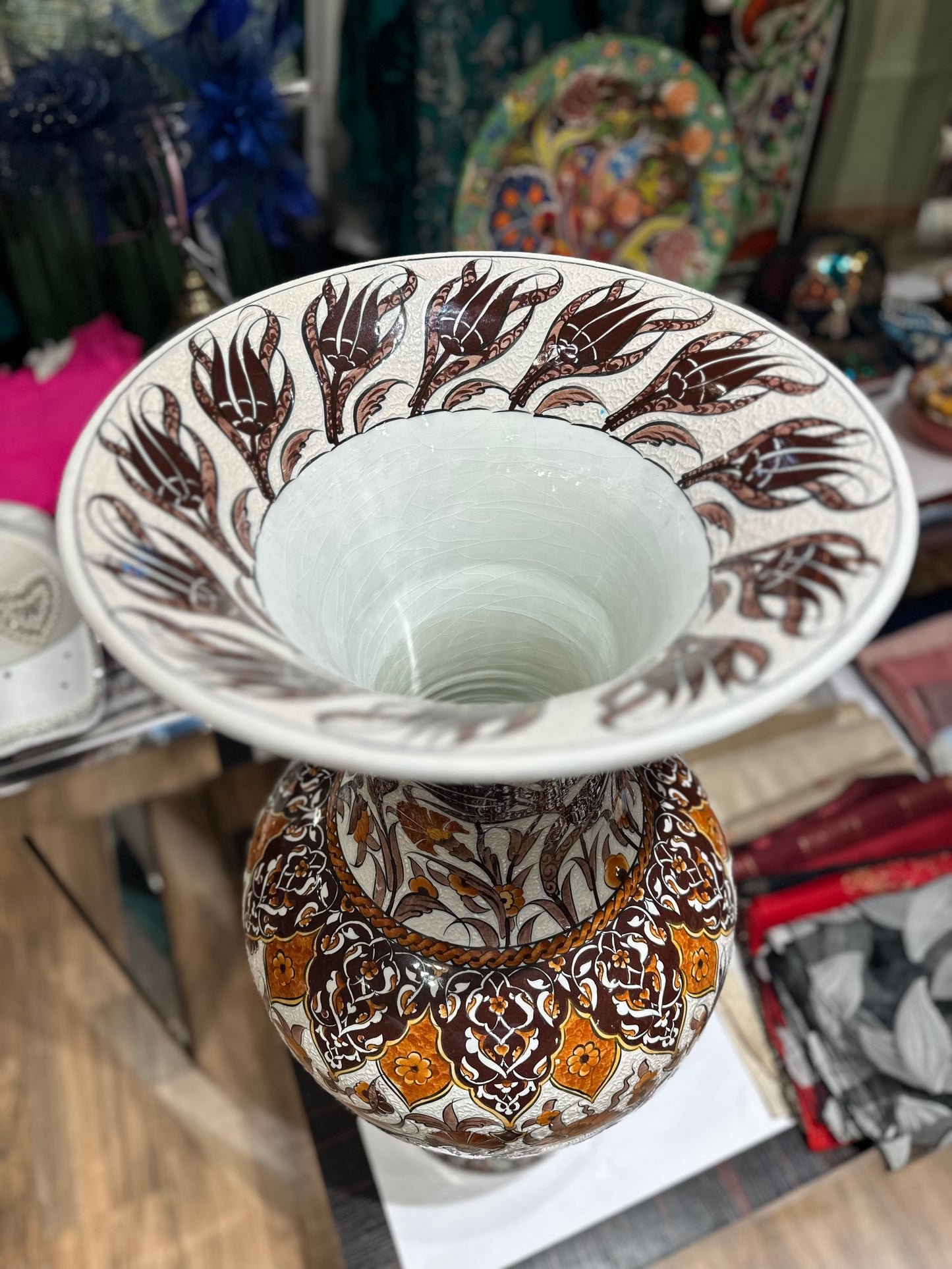 Fall Flowers Vase, 31” tall