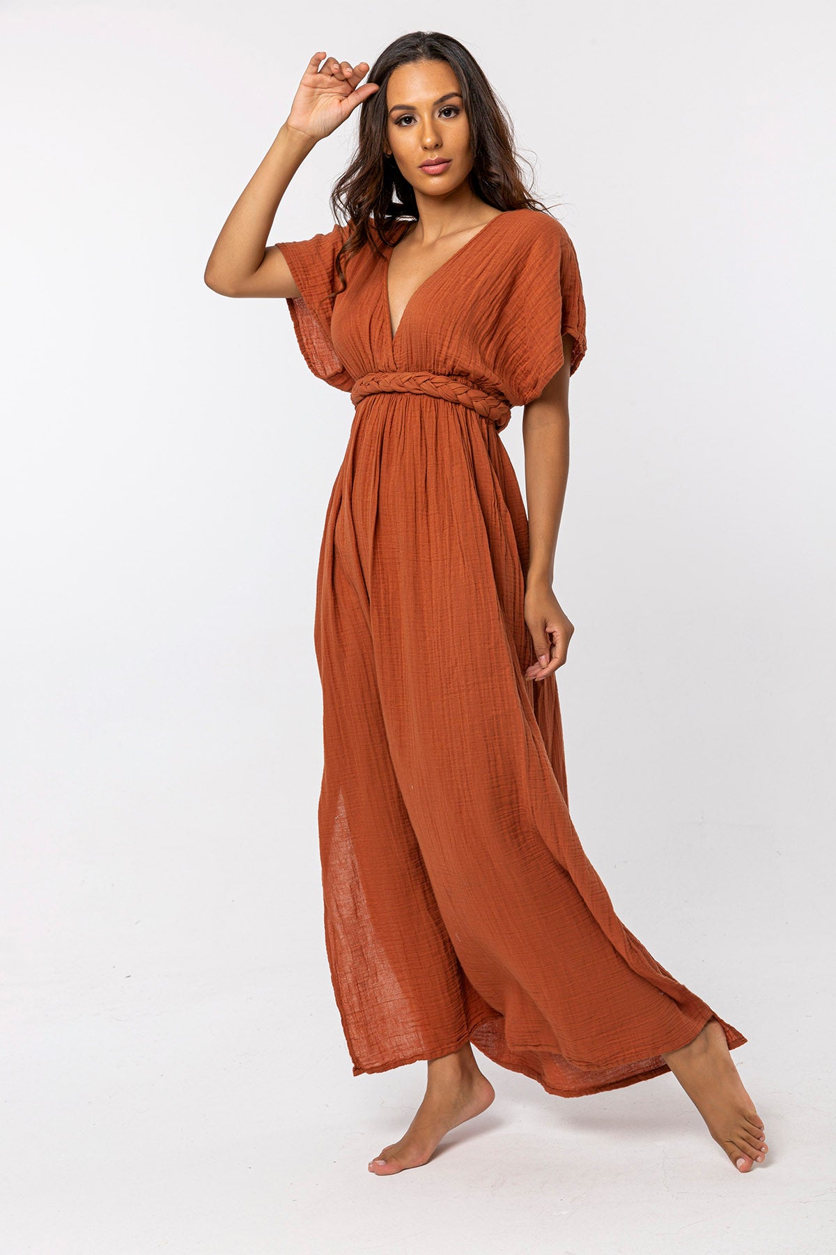 Orgu Cotton Long Dress