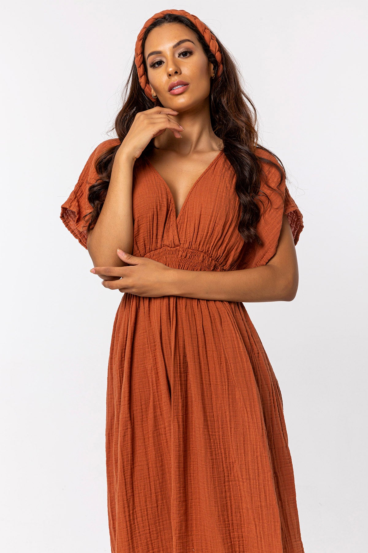 Orgu Cotton Long Dress