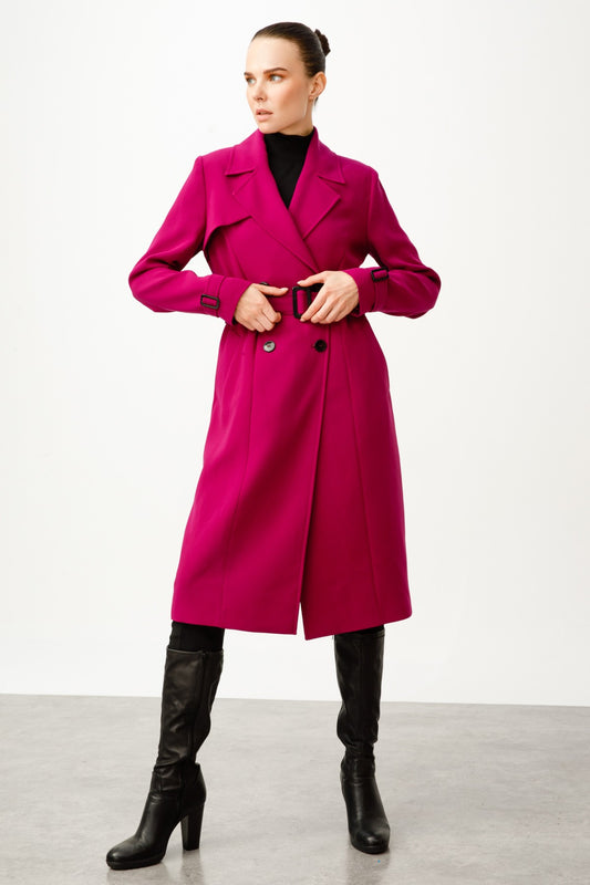 Fushia Trenchcoat