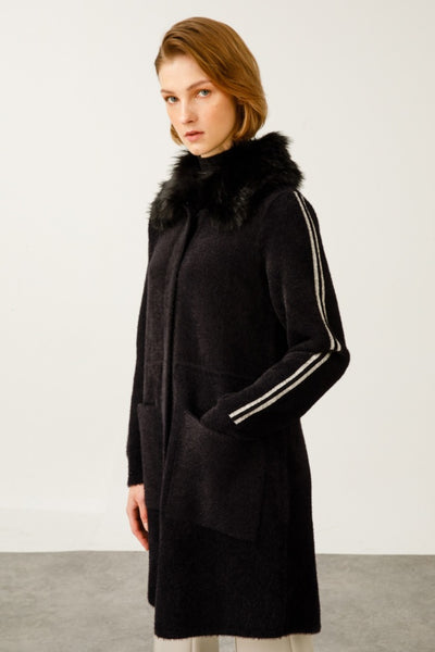 Black winter coat