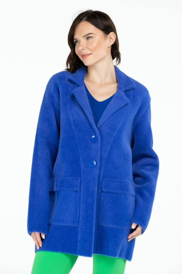 Blue Buttoned Cardigan