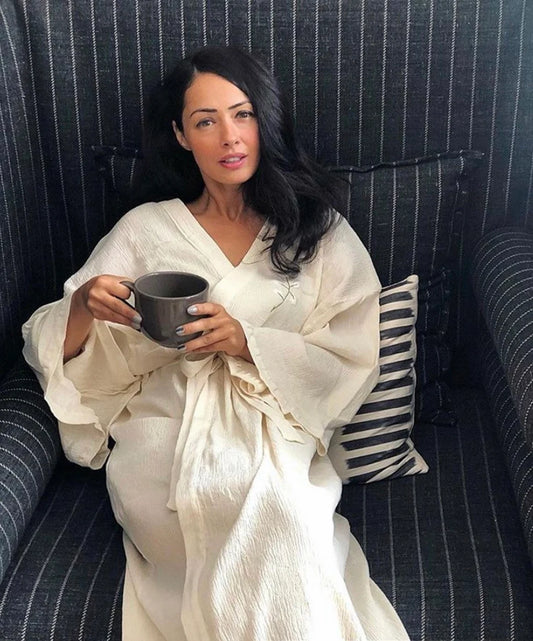 Ivory Turkish Cotton Kimono
