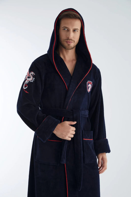 Dragon Navy Men Robe