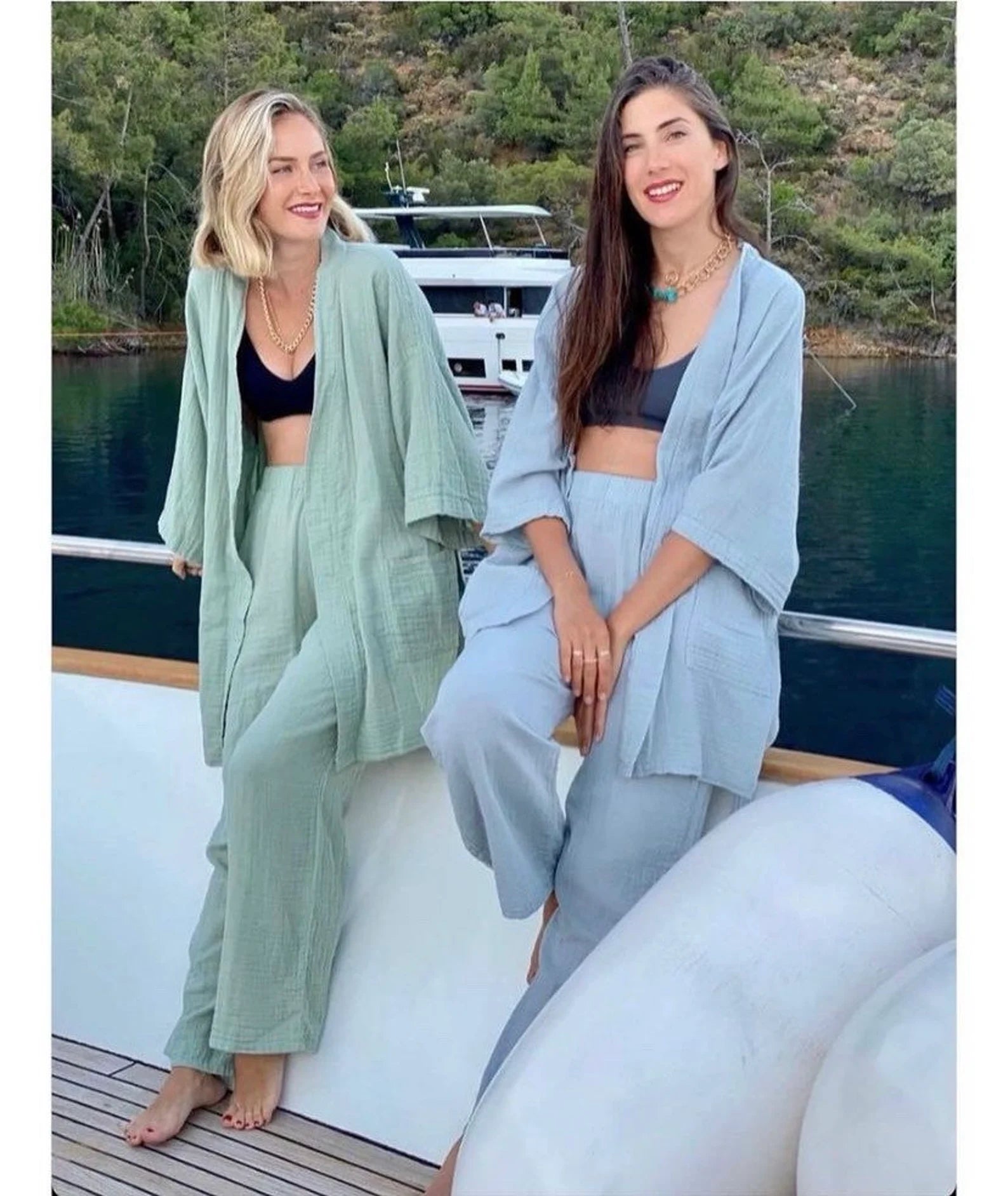 Light cotton 2025 kimono robe