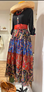 Zeynep Boho floral cotton dress, boho maxi Dress, Cotton Boho Summer Dress